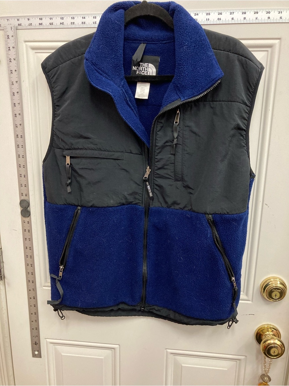 The North Face, Men’s, Blue, and Black, Fleece, Vest,